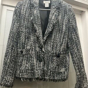 JohnPaulRichard Monochrome Textured Blazer